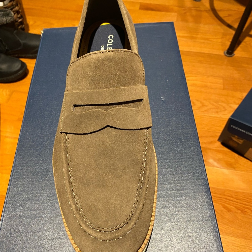 Cole Haan Men's Tan Suede Loafers